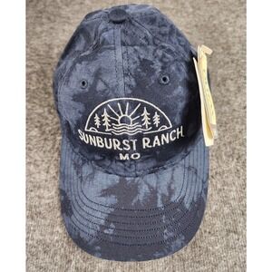 NWT Ouray Sunburst Ranch MO Tie Dye Cap Navy Cotton Adjustable Hat